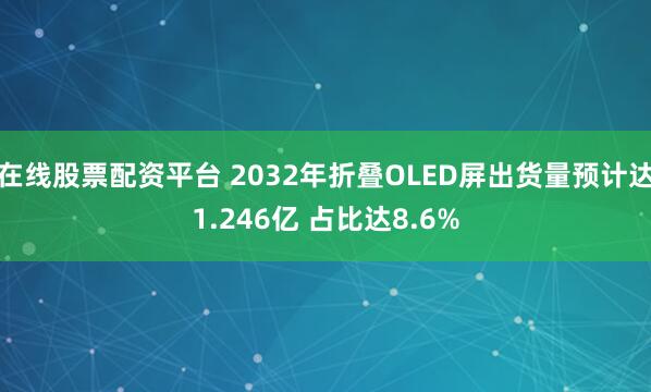 在线股票配资平台 2032年折叠OLED屏出货量预计达1.246亿 占比达8.6%